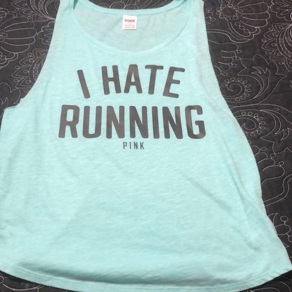 PINK Victoria's Secret Tops - Pink tank top - Aqua color - Size L - worn 1x